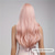cheap Synthetic Trendy Wigs-Synthetic Wig Curly Neat Bang Wig Long Brown Pink Synthetic Hair Women&#039;s Fashionable Design Natural Easy to Carry Pink Brown Christmas Party Wigs