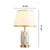 billiga sänglampa-handmålad guldglaserad keramisk bordslampa ursnygg sänglampa för sovrum med fatformad lampskärm traditionell vas sovrumsbordslampa 47 * 30 cm 85-265v