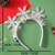 cheap Christmas Lights-Christmas LED Hair Band，Glowing Crutch Headband，Xmas Tree Snowflake Hair Band，Deer Horn Light Flashing Headwear