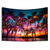 abordables Tapisserie de Plage Océanique-éclairage de plage tapisserie suspendue art mural grande tapisserie décor mural photographie toile de fond couverture rideau maison chambre salon décoration