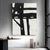 cheap Abstract Paintings-Handmade Oil Painting Canvas Wall Art Decoration Modern Abstract Black and White Simplicity for Home Decor Rolled Frameless Unstretched Painting