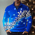 cheap Men&#039;s Christmas Polo-Christmas Bell Snowflake Men&#039;s Casual 3D Print Zip Polo Outdoor Casual Daily Streetwear Christmas Polyester Long Sleeve Zip Polo Shirts Wine Blue Fall &amp; Winter S M L Micro-elastic Lapel Polo