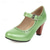 abordables Block Heels-Femmes Chaussures à Talons Escarpins Brogue Grande Taille Soirée Quotidien Découper À lacets Talons Chaton Bout Rond Élégant ancien Mode Faux Cuir Noir Vert Kaki