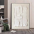 cheap Abstract Paintings-Heavy Textured Thick Acrylic 3D Abstract Beige White Oil Painting Canvas Picture Wall Art Hand Painted framed Artwork Stretched Frame Ready to Hang