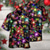 رخيصةأون قمصان عيد الميلاد للرجال-قميص رجالي غير رسمي بنمط فني في الهواء الطلق وخريف وشتاء بأكمام قصيرة أسود SML