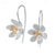 cheap Earrings-Women&#039;s Hoop Earrings Fine Jewelry Classic Flower Shape Elegant Stylish Earrings Jewelry Silver For Gift Festival 1 Pair