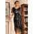 economico Abiti degli anni '20-set con vestito stile flapper fascia con piume guanti lunghi da opera collana orecchini bocchino bocchino da donna anni '20 ruggenti anni '20 ragazza flapper abiti da cocktail in maschera costume del