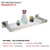 cheap Shower Caddy-Shower Caddy Bathroom Shelf Adorable Creative Contemporary Modern Stainless Steel Tempered Glass Metal 1PC - Bathroom Wall Mounted