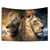 cheap Animal Tapestries-Yinyang Dual Lions Hanging Tapestry Wall Art Large Tapestry Mural Decor Photograph Backdrop Blanket Curtain Home Bedroom Living Room Decoration