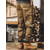 cheap Cargo Pants-Men's Cargo Pants Cargo Trousers Techwear Pocket Drawstring Elastic Waist Plain Comfort Breathable Outdoor Daily Going out Fashion Casual Black Khaki