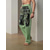 cheap Linen Pants-Men&#039;s Linen Pants Trousers Beach Pants Drawstring Elastic Waist 3D Print Geometric Pattern Graphic Prints Comfort Casual Daily Holiday 20% Linen Streetwear Hawaiian Yellow Blue