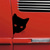 cheap Car Stickers-2pcs Car Black Cat Peeking Sticker Funny Vinyl Decal Car Styling Decoration Accessories Auto Exterior Decor For Car