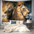 cheap Animal Tapestries-Yinyang Dual Lions Hanging Tapestry Wall Art Large Tapestry Mural Decor Photograph Backdrop Blanket Curtain Home Bedroom Living Room Decoration