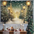 cheap Landscape Tapestry-Tree Golden Street Hanging Tapestry Wall Art Large Tapestry Mural Decor Photograph Backdrop Blanket Curtain Home Bedroom Living Room Decoration