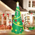 cheap Christmas Lights-8FT Inflatable Christmas Tree Yard Decoration with LED Lights Outdoor Indoor Blow-Up Xmas Decor for Patio Lawn