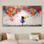 cheap People Paintings-Large Balloon Girl Dream Big Dreams Graffiti Canvas Wall Art Handpainted Gril Oil Painting Street art Handmade Graffiti Art Dreams On Canvas For Home Decor No Frame