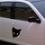 cheap Car Stickers-2pcs Car Black Cat Peeking Sticker Funny Vinyl Decal Car Styling Decoration Accessories Auto Exterior Decor For Car