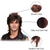 cheap Costume Wigs-Mullet wig Adult Funny Wigs for Men Pop Rock Wig Joe Dirt Wig for 70s 80s Wig Brown Carnival Wigs