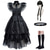ieftine Costume pentru fete-Horror gotic Academia Întunecată Rochii Costum Cosplay Punk și gotic for Pentru femei Fete Adulți Copii Mascaradă Săptămâna Cărții Simfonia Poveștilor