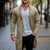 preiswerte Herren Strickjacke-Herren Strickjacke Grober Cardigan Stricken Tunika Knopf hoch Glatt Schalrevers Warm-Ups Moderne zeitgenössische Casual Freizeitskleidung Bekleidung Herbst Winter Schwarz Braun M L XL