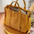 cheap Handbag &amp; Totes-Women&#039;s Corduroy Tote Bag with Shoulder Strap – Large Capacity Casual Handbag for Work, Travel, and Daily Use