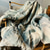 billige hjem-blå striber linned tæppe med frynser til sofa/seng/sofa/gave, naturlig vasket hør ensfarvet blød åndbar hyggelig bondegård boho boligindretning