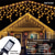 voordelige Partij lichtslingers-1 Pack IJspegels Lichten 96 LED 4M 8 Modi en Timer Warm Wit Koud Wit Multicolor Lamp Waterdicht Koppelbare Buiten String Lichten voor Vakantie Bruiloft Decoratie