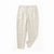 Недорогие льняные брюки-100% лен Муж. Льняные брюки Штаны капри шорты Карман Полотняное плетение Комфорт Дышащий По щиколотку Повседневные Праздники Мода Классический Черный Белый