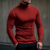 cheap Men&#039;s Pullover Sweater-Men&#039;s Pullover Sweater Jumper Turtleneck Sweater Knit Sweater Ribbed Knit Knitted Plain Roll Neck Keep Warm Casual Daily Wear Vacation Clothing Apparel Fall &amp; Winter Wine Black M L XL