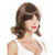 economico Parrucche storiche-Parrucca da donna corta con punte ondulate retro anni &#039;50 &#039;60 marrone parrucche di Halloween