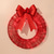cheap Decorative Lights-20inch Christmas Wreath with Light Iron Luminous Bow Garland LED Light-up Warm White Light Scene Decoration 30/40/50cm AA Battery Powered