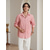 cheap Men&#039;s Linen Shirts-55% Linen Button-Down Men&#039;s Shirt Linen Shirt Pink Long Sleeve Solid Color Turndown Spring &amp; Summer Outdoor Street Clothing Apparel