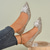 cheap Formal-Wedding Shoes for Bride Bridesmaid Women Closed Toe Pointed Toe Silver Gold PU Pumps With Crystal Glitter Sequin Chunky Heel Wedding Party Valentine&#039;s Day Bling Bling Shoes Elegant Classic