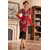 economico Abiti degli anni '20-set con vestito stile flapper fascia con piume guanti lunghi da opera collana orecchini bocchino bocchino da donna anni '20 ruggenti anni '20 ragazza flapper abiti da cocktail in maschera costume del