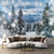 cheap Landscape Tapestry-Snow Window View Landscape Hanging Tapestry Wall Art Mountain Large Tapestry Mural Decor Photograph Backdrop Blanket Curtain Home Bedroom Living Room Decoration