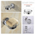baratos Conjunto de acessórios de casa de banho-conjunto de acessórios de banheiro barra de toalha suporte de papel higiênico novo design adorável criativo contemporâneo tradicional aço inoxidável metal de baixo carbono 1 unidade - banheiro único