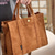 cheap Handbag &amp; Totes-Women&#039;s Corduroy Tote Bag with Shoulder Strap – Large Capacity Casual Handbag for Work, Travel, and Daily Use