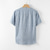 abordables chemises en lin pour hommes-100% Lin Homme Chemise Chemise Lin Blanche Bleu Beige Manche Courte Plein Col Ras du Cou Eté Extérieur du quotidien Vêtement Tenue
