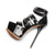 cheap Platform Sandals-Women's Black Patent Leather Platform Stiletto Heels – Sexy High Heel Sandals with Adjustable Buckle Straps for Parties and Special Occasions