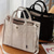 cheap Handbag &amp; Totes-Women&#039;s Corduroy Tote Bag with Shoulder Strap – Large Capacity Casual Handbag for Work, Travel, and Daily Use