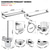 baratos Conjunto de acessórios de casa de banho-conjunto de acessórios de banheiro barra de toalha suporte de papel higiênico novo design adorável criativo contemporâneo tradicional aço inoxidável metal de baixo carbono 1 unidade - banheiro único