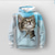 cheap Girl&#039;s 3D Hoodies&amp;Sweatshirts-Girls&#039; 3D Cat Hoodie Pullover Long Sleeve 3D Print Fall Winter Active Fashion Cute Kids 3-12 Years Outdoor Casual Daily Regular Fit