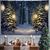 cheap Landscape Tapestry-Tree Golden Street Hanging Tapestry Wall Art Large Tapestry Mural Decor Photograph Backdrop Blanket Curtain Home Bedroom Living Room Decoration