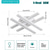 economico Lampade da soffitto-plafoniera a led con 4 teste Plafoniera a 6 teste che può emettere luce nella parte inferiore adatta per camere da letto ristoranti sale studio camere per gli ospiti e sale di ricevimento ac220v ac110