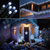 baratos Plug String Lights-50m 100m ao ar livre à prova d'água luz string festival festa luz decorativa 8 modos concha de ferro fonte de alimentação à prova d'água jardim jardim lâmpada de iluminação de jardim 24v baixa tensão