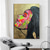 cheap People Paintings-Large Hand Painted black and gold painting Acrylic foil painting on canvas Wall Art  abstract art abstract painting gold firgure painting black painting Home Decoration Decor ready to hang or canvas