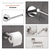 baratos Conjunto de acessórios de casa de banho-conjunto de acessórios de banheiro barra de toalha suporte de papel higiênico novo design adorável criativo contemporâneo tradicional aço inoxidável metal de baixo carbono 1 unidade - banheiro único