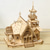 cheap Jigsaw Puzzles-3D Wooden Puzzle Villa House Royal Castle with Light Assembly Toy Kid Adult DIY Model Kits Desk Decoration for Gift