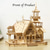 cheap Jigsaw Puzzles-3D Wooden Puzzle Villa House Royal Castle with Light Assembly Toy Kid Adult DIY Model Kits Desk Decoration for Gift