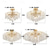 cheap Sputnik Design-LED Chandeliers Modern Luxury, 42/50/60/80cm 6/6/12/14-Light Gold Crystal for Home Interiors Kitchen Bedroom Iron Art Tree Branch Lamp Creative Lamp Light Warm White 110-240V